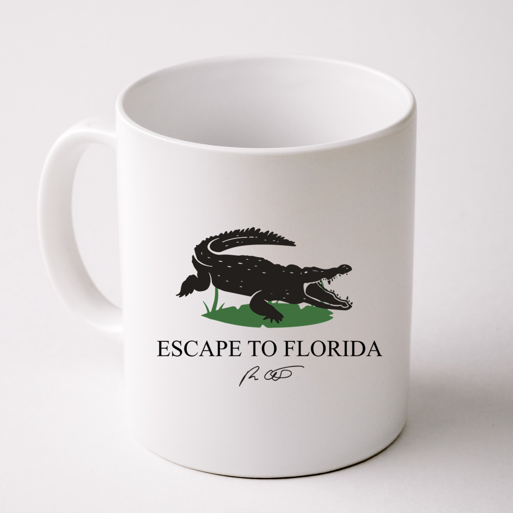 Escape To Florida Ron Desantis Us Flag Vintage Funny Mug