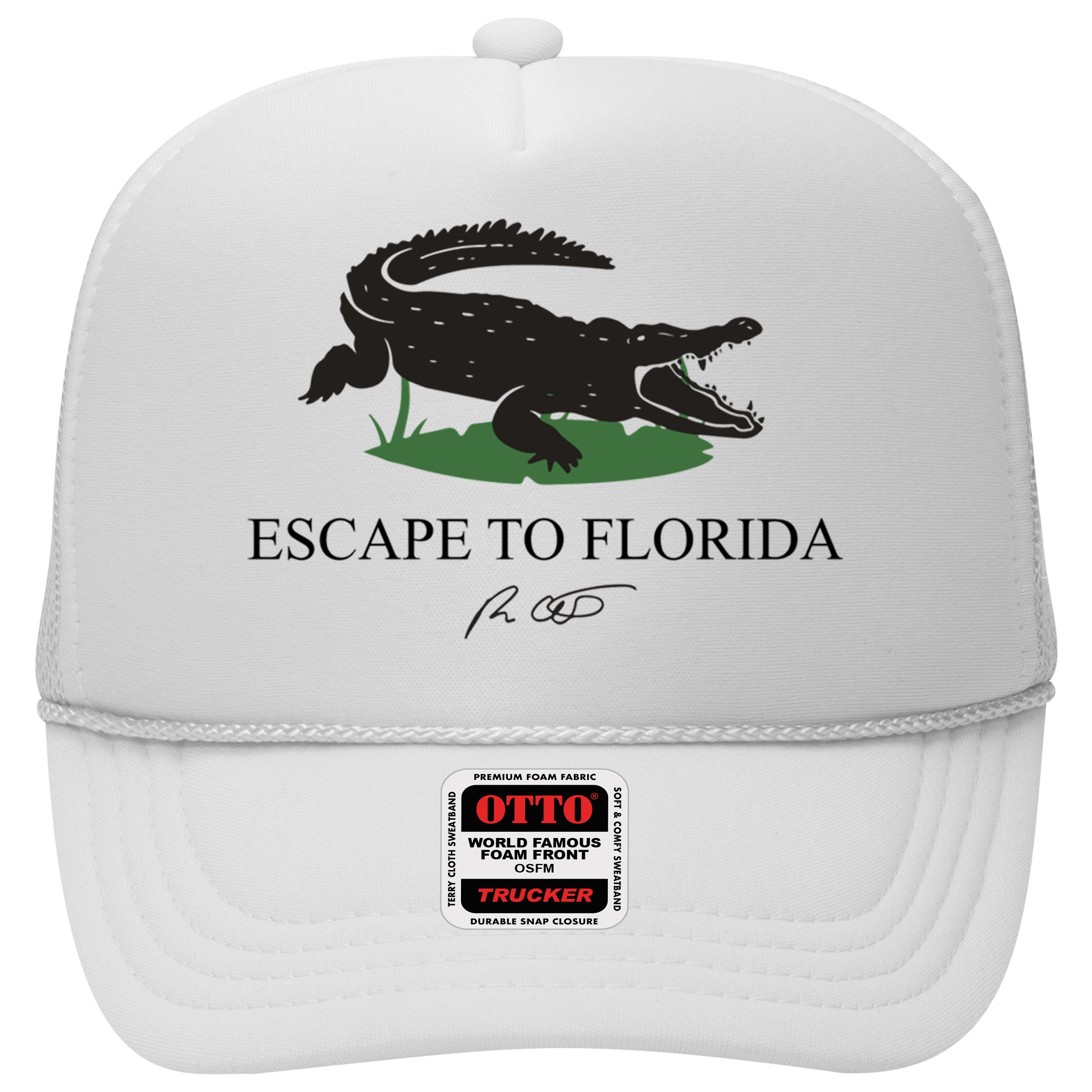 Escape To Florida Ron Desantis Us Flag Vintage Funny Hat