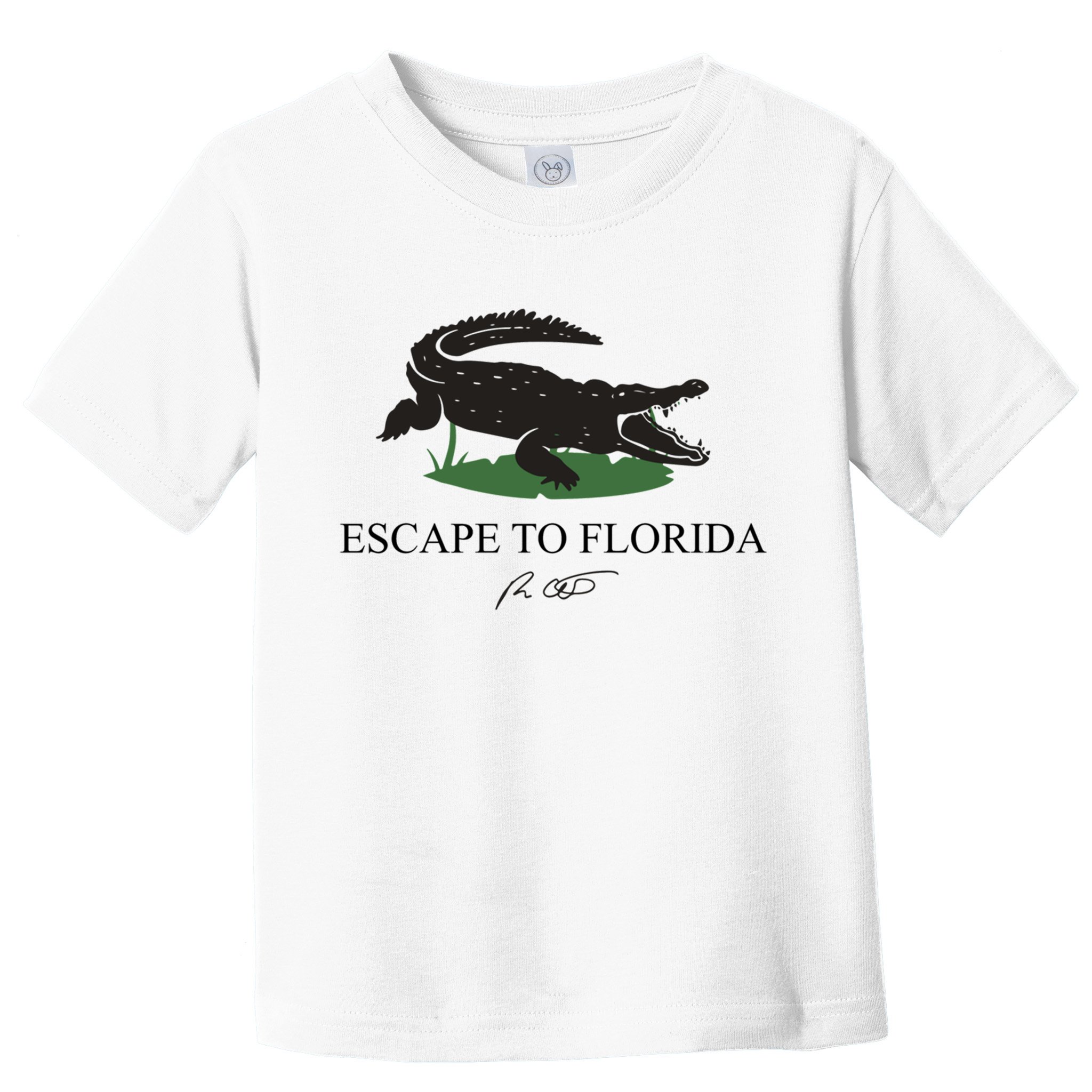 Escape To Florida Ron Desantis Us Flag Vintage Funny Toddler T-Shirt