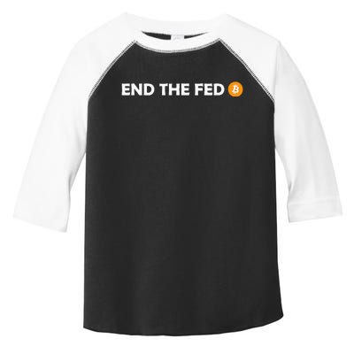 End The Fed Bitcoin Hodl Cryptocurrency Hodler Libertarian Toddler Fine Jersey T-Shirt