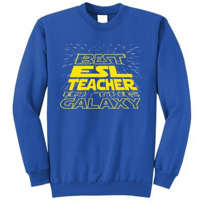 Esl Teacher Funny Cool Galaxy Job Gift Sweatshirt