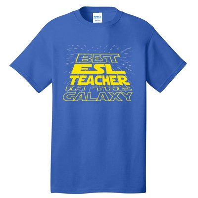 Esl Teacher Funny Cool Galaxy Job Gift Tall T-Shirt