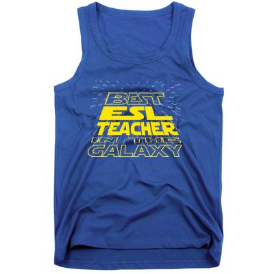 Esl Teacher Funny Cool Galaxy Job Gift Tank Top