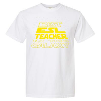 Esl Teacher Funny Cool Galaxy Job Gift Garment-Dyed Heavyweight T-Shirt