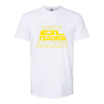 Esl Teacher Funny Cool Galaxy Job Gift Softstyle CVC T-Shirt