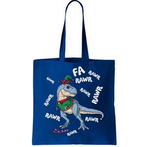 Elf Tgiftrex Fa Ra Ra Rawr Dinosaur Christmas Dino Cute Gift Tote Bag