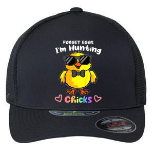 Easter Toddlers Forget Eggs Im Hunting Chicks Flexfit Unipanel Trucker Cap