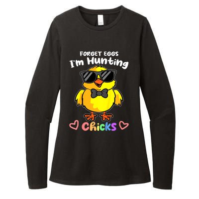 Easter Toddlers Forget Eggs Im Hunting Chicks Womens CVC Long Sleeve Shirt