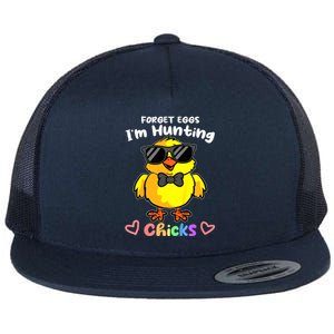 Easter Toddlers Forget Eggs Im Hunting Chicks Flat Bill Trucker Hat