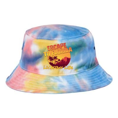 Escape To Florida Lockdown Libs Tie Dye Newport Bucket Hat