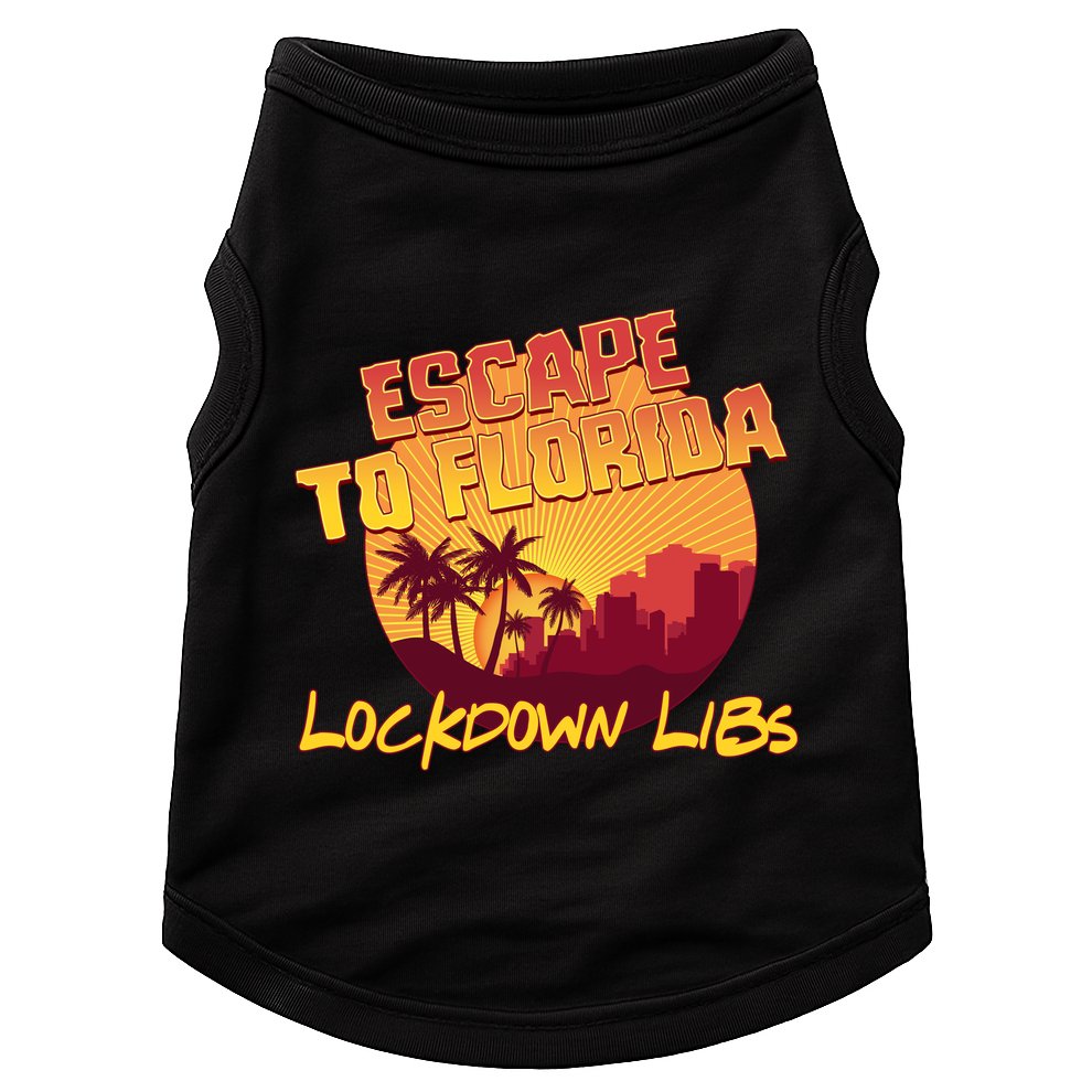 Escape To Florida Lockdown Libs Doggie Tank