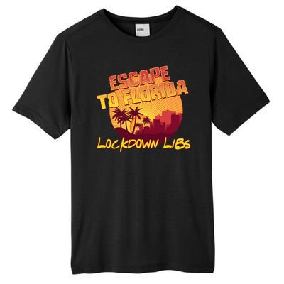 Escape To Florida Lockdown Libs Tall Fusion ChromaSoft Performance T-Shirt