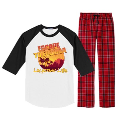 Escape To Florida Lockdown Libs Raglan Sleeve Pajama Set