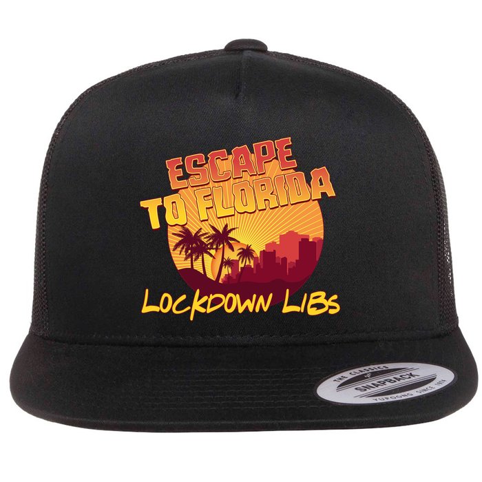 Escape To Florida Lockdown Libs Flatbill Hat