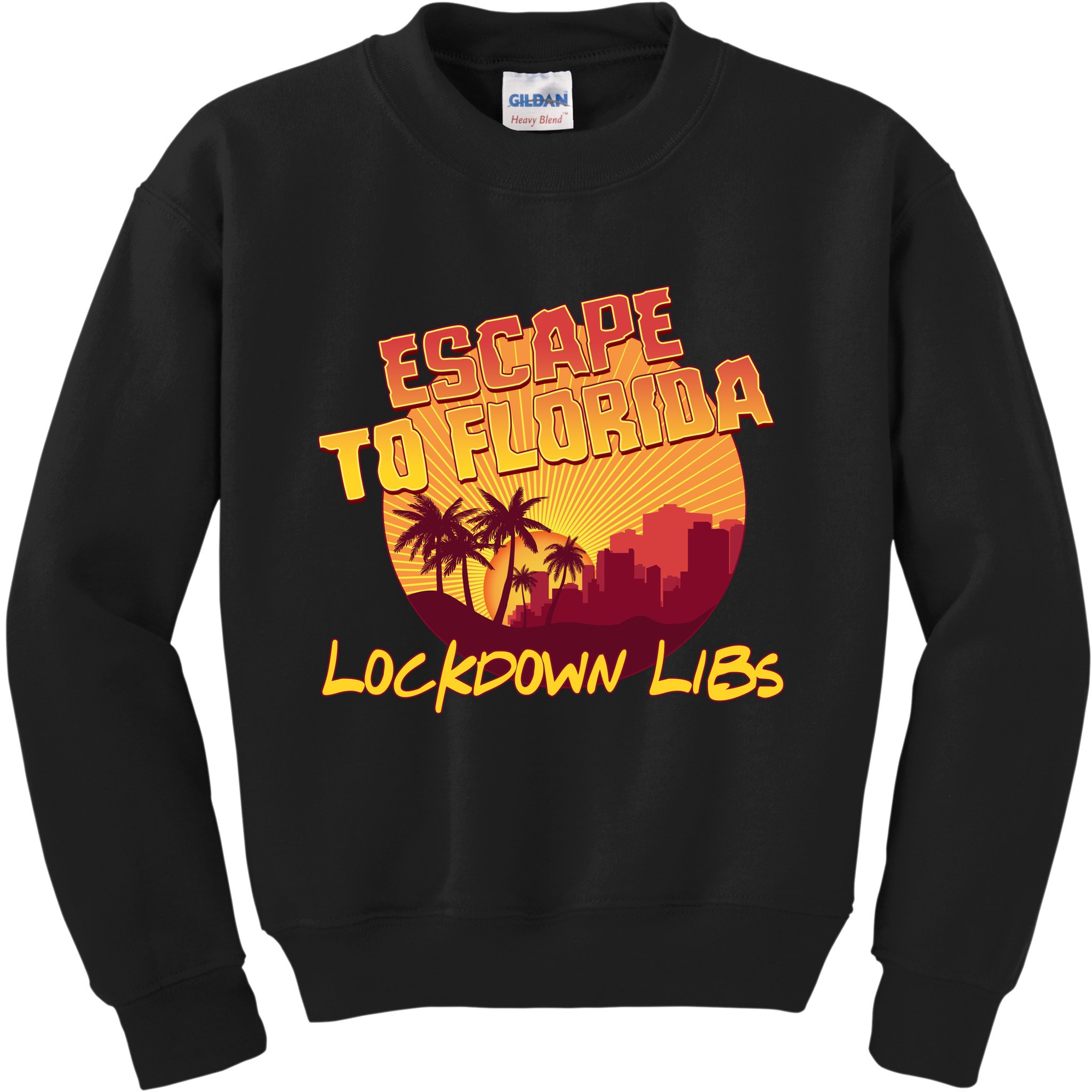 Escape To Florida Lockdown Libs Kids Sweatshirt