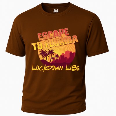 Escape To Florida Lockdown Libs Cooling Performance Crew T-Shirt