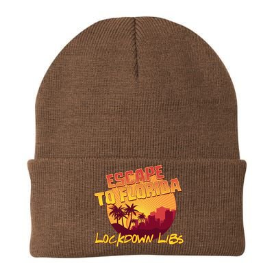 Escape To Florida Lockdown Libs Knit Cap Winter Beanie