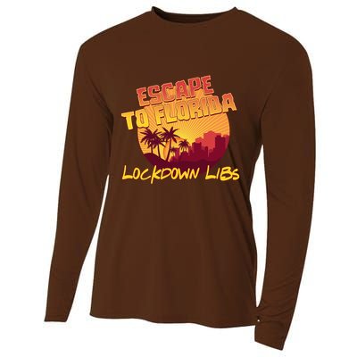 Escape To Florida Lockdown Libs Cooling Performance Long Sleeve Crew