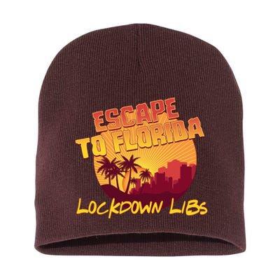 Escape To Florida Lockdown Libs Short Acrylic Beanie