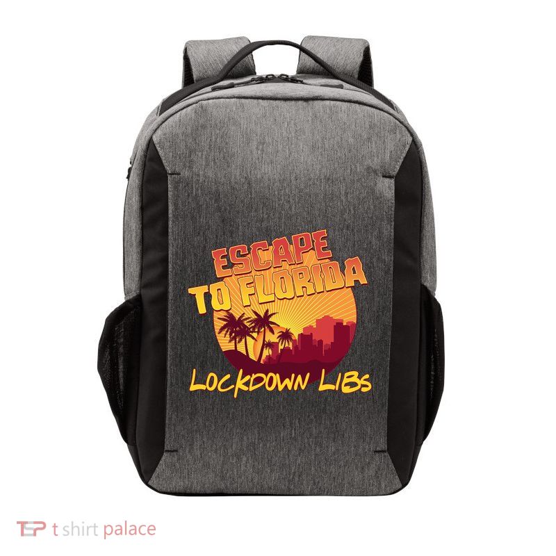 Escape To Florida Lockdown Libs Vector Backpack