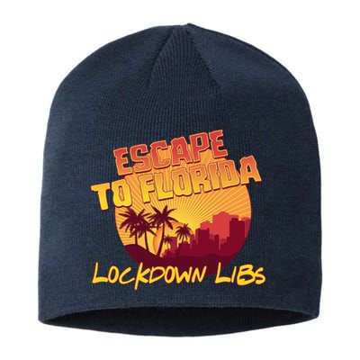 Escape To Florida Lockdown Libs Sustainable Beanie