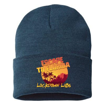 Escape To Florida Lockdown Libs Sustainable Knit Beanie