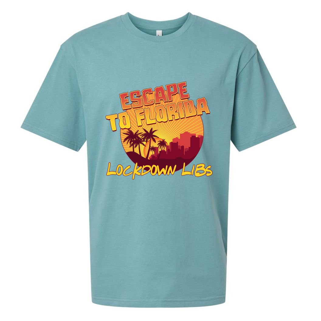 Escape To Florida Lockdown Libs Sueded Cloud Jersey T-Shirt