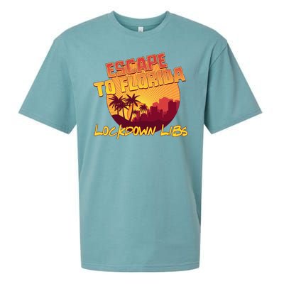 Escape To Florida Lockdown Libs Sueded Cloud Jersey T-Shirt