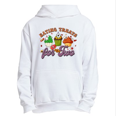 Eating Treats For Two Funny Pregnancy Announcement Outfit! Urban Pullover Hoodie