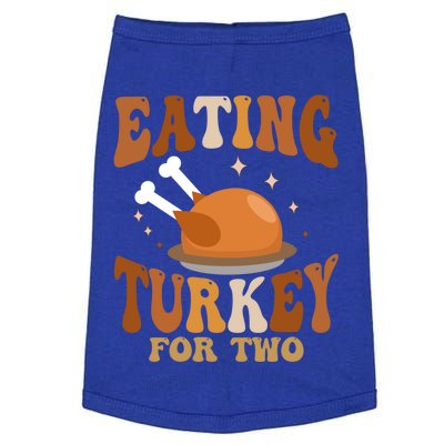 Eating Turkey For Two Thanksgiving Twin Pregnancy Funny Cool Gift Doggie Tank