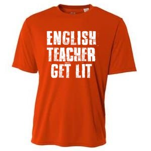 English Teacher Get Lit Meaningful Gift Cooling Performance Crew T-Shirt