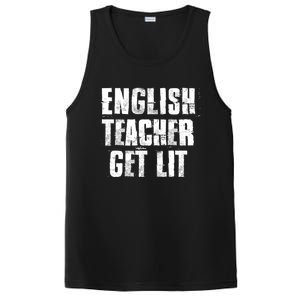 English Teacher Get Lit Meaningful Gift PosiCharge Competitor Tank