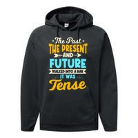 English Teacher Grammar Grammatical Rules Tenses Tense Performance Fleece Hoodie