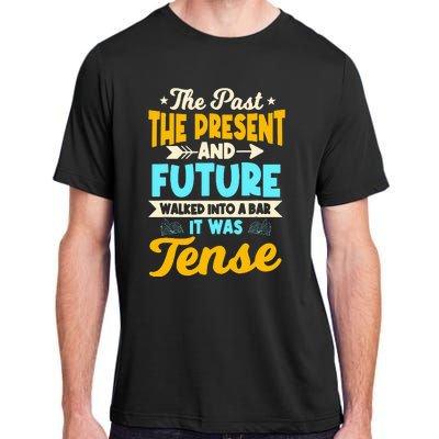 English Teacher Grammar Grammatical Rules Tenses Tense Adult ChromaSoft Performance T-Shirt