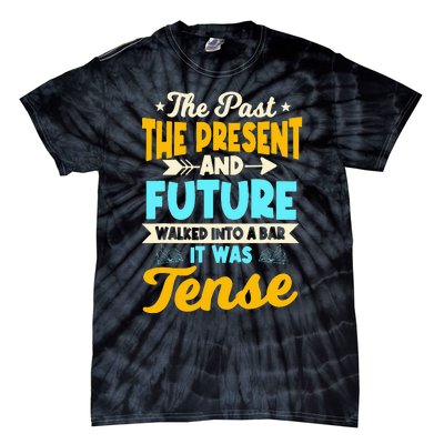 English Teacher Grammar Grammatical Rules Tenses Tense Tie-Dye T-Shirt