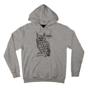 English Teacher Grammar Gift Who Whom Owl Cute Bird Tall Hoodie