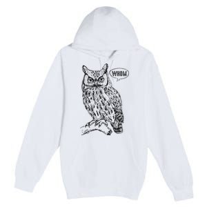 English Teacher Grammar Gift Who Whom Owl Cute Bird Premium Pullover Hoodie