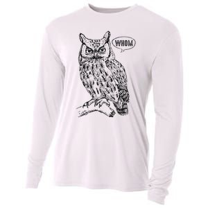 English Teacher Grammar Gift Who Whom Owl Cute Bird Cooling Performance Long Sleeve Crew