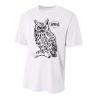 English Teacher Grammar Gift Who Whom Owl Cute Bird Performance Sprint T-Shirt