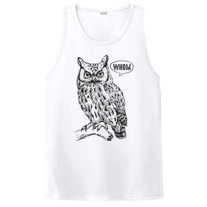 English Teacher Grammar Gift Who Whom Owl Cute Bird PosiCharge Competitor Tank