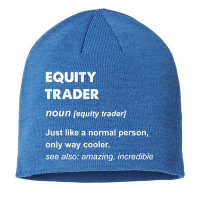 Equity Trader Great Gift Sustainable Beanie