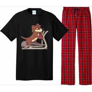 Elliptical Trainer Gym Dog Lover Cool Gift Pajama Set