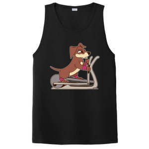 Elliptical Trainer Gym Dog Lover Cool Gift PosiCharge Competitor Tank