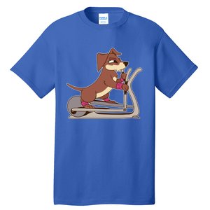 Elliptical Trainer Gym Dog Lover Cool Gift Tall T-Shirt