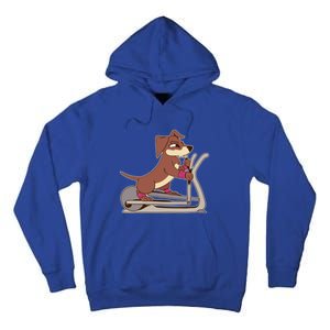 Elliptical Trainer Gym Dog Lover Cool Gift Tall Hoodie