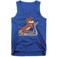 Elliptical Trainer Gym Dog Lover Cool Gift Tank Top