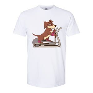 Elliptical Trainer Gym Dog Lover Cool Gift Softstyle CVC T-Shirt