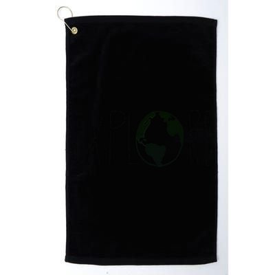 Explore The Globe Platinum Collection Golf Towel