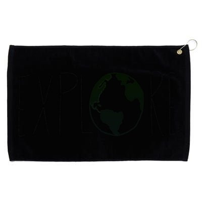 Explore The Globe Grommeted Golf Towel