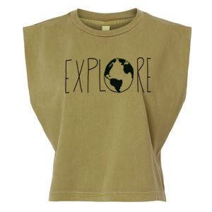 Explore The Globe Garment-Dyed Women's Muscle Tee